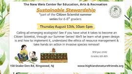 Sustainable Stewardship(6th-8th Graders)