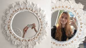 Makrome Ayna Yapimi Diy Macrame Mirror Youtube Aynalar Quilling Tasarimlari Yaratici Fikirler