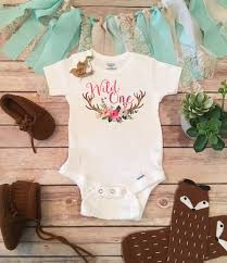Cute Birthday Clothes For Girls Wild One Onesie Deer Birthday Party Baby Girl First Birthday Birthday Girl Shirt