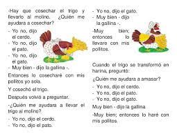 Cuento La Gallinita Roja Molino Activities