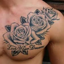 By Sebastian King Of Kings Tatoo Rose Tattoos For Men Chest Tattoo Men Rose Chest Tattoo