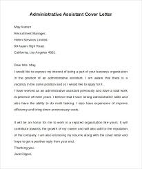 Free 9 Administrative Assistant Cover Letters In Ms Word Pdf