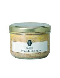 12 coquilles saintjacques, 1 kg de filets de sole, 500 g d'épinards frais, 300 g de crème fraîche. Terrine Von St Jacques 200g