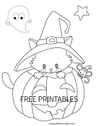 These spring coloring pages are sure to get the kids in the mood for warmer weather. Halloween Colouring Pages For Kids Messy Little Monster