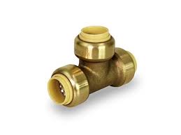 Pex adapater to copper is the way to go. Pushlock Upet12 Tee Pipe Fittings Push To Connect Pex Copper Cpvc 1 2 Inch Brass Newegg Com