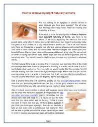 How To Improve Eyesight Naturally At Home By Lucia Kimberly Issuu
