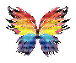 The chart can be downloaded to your computer where you can print and store it. Rainbow Butterfly Cross Stitch Pattern Embroidery Patterns Etsy Butterfly Cross Stitch Pattern Cross Stitch Art Cross Stitch Charts