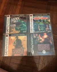 Playstation 1 Ps1 Games Four Total All Army Related Shooting Games Two Plastic Men And Two Real People Army Men 3d Army Army Games Army Men Army Men 3d