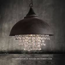 Rustic Industrial Crystal Pendant Light Loft Vintage Chandelier Ceiling Lamp Home Garden Lamps L Hangeleuchte Rustikaler Dachboden Industrie Kronleuchter