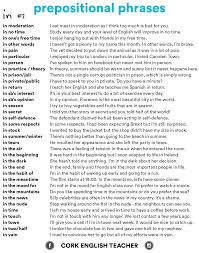 Cobalah untuk mendengarkan secara teratur di pertunjukan atau film dalam bahasa spanyol sehingga tingkatan anda tidak menurun! Prepositions Prepositional Phrases In 2 Kosakata Bahasa Inggris Kosakata Belajar