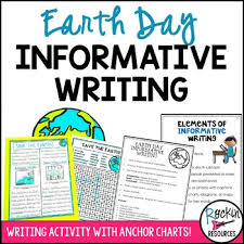 earth day writing activity informative writing activity