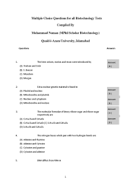 Mcq on biogeochemical cycle (nutrient cycle). Biotech Mcqs Numan Dna Rna
