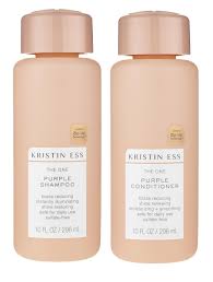 Amazon Com Kristin Ess The One Purple Shampoo And Conditioner Set For Blonde Hair 10 Ounce Each Beauty