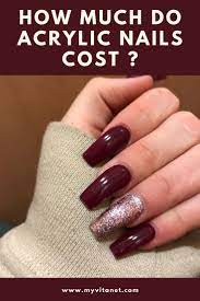 How Much Do Acrylic Nails Cost Wine Nails Red Matte Nails Burgundy Nails