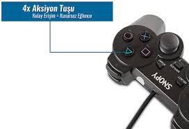 Snopy Sg 606 Usb Ps2 Ps3 Pc Siyah Joypad Oyun Kolu