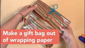 Steps to make a diy gift bag: How To Make A Gift Bag Out Of Wrapping Paper Gathered