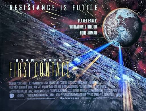 1996 Star Trek First Contact Movie Poster 11X17 Picard Riker Data Worf