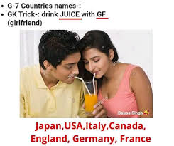 This is a group of seven countries that have the largest and most advanced economies in the world. Limited Study Gk Tricks G7 à¤¦ à¤¶ à¤• à¤¨ à¤® Facebook
