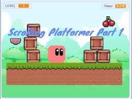 Scratch restricts the size of sprites to the stage size (480x360), so users rely on scrolling to create bigger images. Scratch Scrolling Platformer Game Part 1 Scratch How To Make A Scrolling Platformer Game Youtube