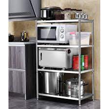 Workstation dish rack designed for use with this dish rack is efficiently sized for placementthis dish rack is efficiently sized for placement in the kitchen sink. Aideal Sg Microwave Oven Stainless Steel Rack Kitchen Shelf Storage Oven Organizer Shopee Singapore