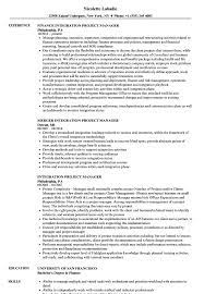 Put the right skills in your project manager resume. Integration Project Manager Resume Samples Velvet Jobs