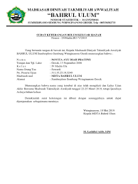 Mata pelaja hari/tange penilaian akhir tahun (pat) soal ujian home visit (ujian di rumali) madrasah diniyah takmiliyah awaliyah kabupaten deli serdang tahun pelajaran 2020/2021 perhatian: Surat Belum Keluar Ijazah