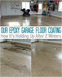 Why garage floor paint is a better option. Our Epoxy Garage Floor Coating How It S Holding Up After 2 Winters Andrea Dekker