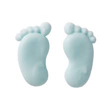 There are 1763 blue baby footprints for sale on etsy, and they cost $9.58 on average. Culpitt Blue Baby Footprints Sugar Pipings Edibles From Fabricake Online Limited Uk