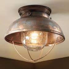 Beautiful, functional lighting can make your bathroom a serene and at brighter homes lighting gallery, we have a wide range of flush mount ceiling light fixtures for you to choose from. Rustic Ceiling Light Flush Mount Cabin Nautical Fishing Lodge Copper Kitchen Rustic Ceiling Lights Ceiling Lights Rustic Lighting