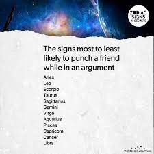 A cancer is one of the signs that is completely loyal. The Signs Most To Least Likely To Punch A Friend While In An Argument
