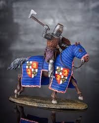 Scale Knight Action Figures Medieval 1 32 On A Horse With Axe Etsy Miniature Figures Star Wars Pictures King Horse