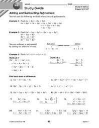 Adding subtracting multiplying polynomials worksheet. Worksheets Adding And Subtracting Polynomials Free Worksheets