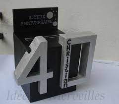 Urne 40 Ans Idees Et Merveilles Decoration Anniversaire 40 Ans Urne Anniversaire Idee Cadeau 40 Ans