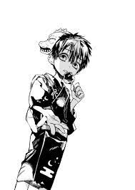 Sighing, leaning on his elbows, sleepy eyes. Jibaku Shounen Hanako Kun Manga Tumblr Hanako Hanako Kun Hanako Kun Manga