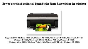 With windows, you can select driver update on the maintenance tab in the printer settings window. How To Download And Install Epson Stylus Photo R1900 Driver Windows 10 8 1 8 7 Vista Xp Youtube