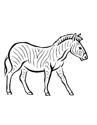 1) if you have javascript enabled you can click the print link in the top half of the page and it will automatically print the coloring page only. Zebra Printable Coloring Home