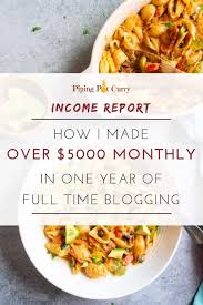 Before you dive into the nuts and bolts of your blog, like finding the best blog hosting, you've got to determine what you're going to blog about. How I Made Over 5000 Monthly In 1 Year Food Blogging Piping Pot Curry