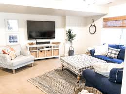 Its a losing battle to try and control the water from inside when the source is outside. Navy And White Basement Makeover With Vertical Shiplap Karins Kottage