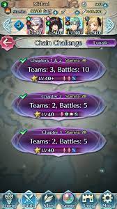 Fire emblem heroes has finally hit ios and android stores, allowing fans to take some of the strategic fun with them on their smartphones. Chain Challenge Serenes Forest