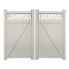 Weatherables Annapolis 3 7 Ft W X 7 Ft H White Vinyl Privacy Fence Gate Kit Swpr Cts 7x44 5 The Home Depot Vinyl Privacy Fence Gate Kit Vinyl Gates