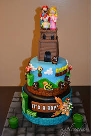Super Mario Baby Shower Cake Www Facebook Com Applecakes08 Mario Bros Baby Shower Super Mario Baby Shower Ideas Boy Baby Shower Themes