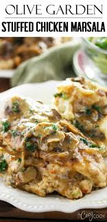 This Stuffed Chicken Marsala Recipe From Olive Garden Is Easy To Make At Home With The Exact Recipe From The Re Marsala Chicken Recipes Recipes Chicken Recipes