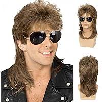 Amazon.com: Baruisi 80s Men's Mullet Wig Brown Cosplay Halloween Wig for  Fancy Dress : Clothing, Shoes & Jewelry
