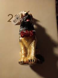 Neiman Marcus German Shepherd Christmas Tree Ornament NWT