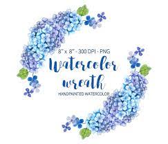 Watercolor Wreath Wreath Clipart Wreath Floral Clipart Etsy Wreath Watercolor Clip Art Flower Clipart