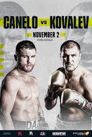 Canelo Alvarez And Sergey Krusher Kovalev S Battle For The Wbo Light Heavyweight World Title Boxing Images Canelo Alvarez Boxing Posters