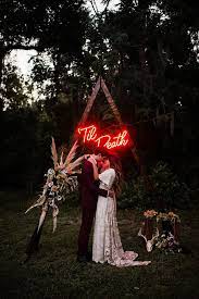 Wedding speech till death do us part. Trend Alert Light Up Your Love With These Neon Signs Modern Wedding