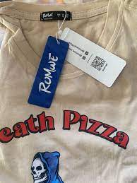 romwe t- shirt Skeleton Pizza - L | eBay