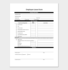 Maybe you would like to learn more about one of these? Free 8 Employee Leave Form Samples Templates In Word And Pdf