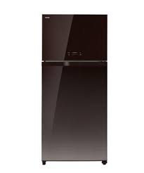 ثلاجة توشيبا زجاجى بنى top freezer refrigerator refrigerator kitchen appliances